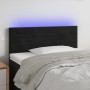 Cabecero con LED de terciopelo negro 90x5x78/88 cm de , Cabeceros y pies de cama - Ref: Foro24-3121790, Precio: 50,18 €, Desc...