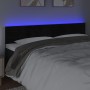 Cabecero con LED de terciopelo negro 180x5x78/88 cm de , Cabeceros y pies de cama - Ref: Foro24-3121814, Precio: 72,53 €, Des...