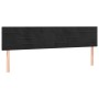 Cabecero con LED de terciopelo negro 180x5x78/88 cm de , Cabeceros y pies de cama - Ref: Foro24-3121814, Precio: 72,53 €, Des...