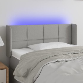 Light gray fabric headboard with LED 83x16x78/88 cm by , Headboards and footboards - Ref: Foro24-3123210, Price: 55,41 €, Dis...