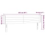 Cabecero con LED de terciopelo rosa 203x16x78/88 cm de , Cabeceros y pies de cama - Ref: Foro24-3123447, Precio: 71,95 €, Des...