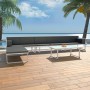 Garden furniture set 5 pieces textilene black aluminum by vidaXL, Garden sets - Ref: Foro24-42814, Price: 684,26 €, Discount: %