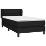 Box spring bed with black fabric mattress 90x190 cm by , Beds and slatted bases - Ref: Foro24-3126207, Price: 314,90 €, Disco...