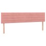 Box spring bed with pink velvet mattress 180x200 cm by , Beds and slatted bases - Ref: Foro24-3127570, Price: 504,42 €, Disco...