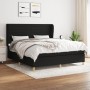 Cama box spring con colchón tela negro 180x200 cm de , Camas y somieres - Ref: Foro24-3128623, Precio: 615,26 €, Descuento: %