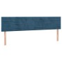 Box spring bed with dark blue velvet mattress 180x200 cm by , Beds and slatted bases - Ref: Foro24-3131037, Price: 538,62 €, ...