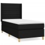 Cama box spring con colchón tela negro 90x200 cm de , Camas y somieres - Ref: Foro24-3132043, Precio: 361,63 €, Descuento: %