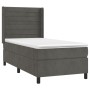 Box spring bed with dark gray velvet mattress 90x200 cm by , Beds and slatted bases - Ref: Foro24-3132718, Price: 344,78 €, D...