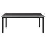 Mesa de jardín de aluminio y vidrio negra 190x90x74 cm de vidaXL, Mesas de jardín - Ref: Foro24-42789, Precio: 156,91 €, Desc...