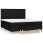 Cama box spring con colchón tela negro 180x200 cm de , Camas y somieres - Ref: Foro24-3137255, Precio: 632,72 €, Descuento: %