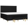 Cama box spring con colchón tela negro 180x200 cm de , Camas y somieres - Ref: Foro24-3137255, Precio: 632,72 €, Descuento: %