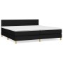 Box spring bed with black fabric mattress 200x200 cm by , Beds and slatted bases - Ref: Foro24-3140723, Price: 625,35 €, Disc...