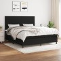 Cama box spring con colchón tela negro 180x200 cm de , Camas y somieres - Ref: Foro24-3141875, Precio: 613,68 €, Descuento: %