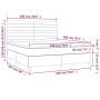 Box spring bed with pink velvet mattress 180x200 cm by , Beds and slatted bases - Ref: Foro24-3143102, Price: 574,99 €, Disco...