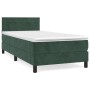 Cama box spring con colchón terciopelo verde oscuro 90x190 cm de , Camas y somieres - Ref: Foro24-3141338, Precio: 315,63 €, ...