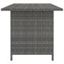 Mesa de jardín de ratán sintético gris 110x70x65 cm de , Sofás modulares de exterior - Ref: Foro24-313497, Precio: 138,81 €, ...