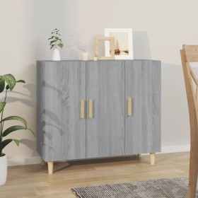 Sonoma graues Sideboard aus Holzwerkstoff, 90 x 34 x 80 cm von , Sideboards - Ref: Foro24-817460, Preis: 79,62 €, Rabatt: %