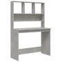 Concrete gray plywood shelf desk 102x45x148cm by , Desks - Ref: Foro24-823004, Price: 102,84 €, Discount: %