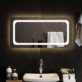 Espejo de baño con LED 80x40 cm de , Espejos - Ref: Foro24-151785, Precio: 70,99 €, Descuento: %