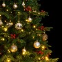 Árbol de Navidad artificial con bisagras 300 LED y bolas 240 cm de , Arboles de navidad - Ref: Foro24-3210491, Precio: 258,15...