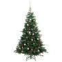 Árbol de Navidad artificial con bisagras 300 LED y bolas 240 cm de , Arboles de navidad - Ref: Foro24-3210491, Precio: 258,15...