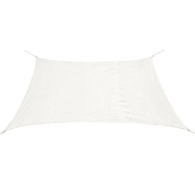 Toldo de vela cuadrado HDPE 2x2 m blanco de vidaXL, Sombrillas - Ref: Foro24-43014, Precio: 22,80 €, Descuento: %