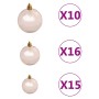 Artificial Christmas tree with hinges 300 LED and balls 240 cm by , Christmas trees - Ref: Foro24-3210491, Price: 258,15 €, D...