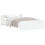 Estructura de cama con cabecero piecero blanco 120x190 cm de , Camas y somieres - Ref: Foro24-3203775, Precio: 151,73 €, Desc...