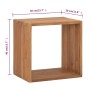 Mesita de noche de madera maciza de teca 40x30x40 cm de vidaXL, Mesitas de noche - Ref: Foro24-326132, Precio: 48,10 €, Descu...