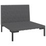 Halbrunde Gartensofas 2 Stück und synthetische Rattankissen von , Modulare Sofas für den Außenbereich - Ref: Foro24-318602, P...