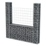 Cesta en forma de U muro de gaviones galvanizado 160x20x150 cm de vidaXL, Paneles de vallas - Ref: Foro24-142545, Precio: 79,...