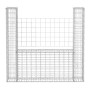 Cesta en forma de U muro de gaviones galvanizado 160x20x150 cm de vidaXL, Paneles de vallas - Ref: Foro24-142545, Precio: 79,...