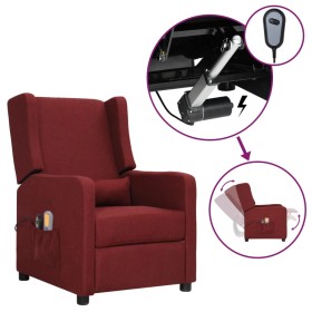 Red fabric electric massage chair by , Electric massage chairs - Ref: Foro24-3098736, Price: 182,99 €, Discount: %