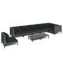 Set Gartensofas 8-teilig Kissen synthetisches Rattan dunkelgrau von , Gartensets - Ref: Foro24-3099855, Preis: 500,99 €, Raba...