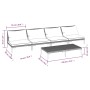 5 Stk. Gartensofas und Kissen synthetisches Rattan dunkelgrau von , Gartensets - Ref: Foro24-3099815, Preis: 307,41 €, Rabatt: %