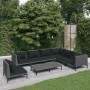 Set of 8-piece garden sofas with dark gray synthetic rattan cushions. by , Garden sets - Ref: Foro24-3099857, Price: 500,99 €...