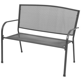 Anthracite gray steel and mesh garden bench 108 cm by vidaXL, garden benches - Ref: Foro24-42732, Price: 111,93 €, Discount: %