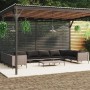 Garden sofas 11 pieces and dark gray synthetic rattan cushions by , Garden sets - Ref: Foro24-3099933, Price: 875,33 €, Disco...