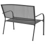 Anthracite gray steel and mesh garden bench 108 cm by vidaXL, garden benches - Ref: Foro24-42732, Price: 109,99 €, Discount: %