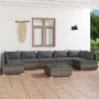 Garden furniture set 8 pieces and gray synthetic rattan cushions by , Garden sets - Ref: Foro24-3101901, Price: 848,99 €, Dis...