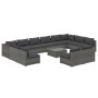 Set muebles de jardín 13 piezas y cojines ratán sintético gris de , Conjuntos de jardín - Ref: Foro24-3102149, Precio: 1,00 €...