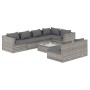 Set de muebles de jardín 8 pzas y cojines ratán sintético gris de , Conjuntos de jardín - Ref: Foro24-3102397, Precio: 921,23...