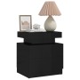 Mesita de noche madera de ingeniería negro brillo 45x35x52 cm de vidaXL, Mesitas de noche - Ref: Foro24-326856, Precio: 102,4...