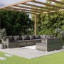 Garden furniture set 8 pieces and gray synthetic rattan cushions by , Garden sets - Ref: Foro24-3102405, Price: 921,57 €, Dis...