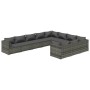 Set de muebles de jardín 10 pzas y cojines ratán sintético gris de , Conjuntos de jardín - Ref: Foro24-3102781, Precio: 1,00 ...