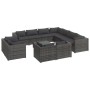 12-teiliges Gartenmöbel-Set und Kissen synthetisches Rattangrau von , Gartensets - Ref: Foro24-3102885, Preis: 1,00 €, Rabatt: %