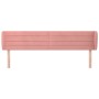 Pink velvet headboard 183x23x78/88 cm by , Headboards and footboards - Ref: Foro24-3117349, Price: 69,13 €, Discount: %