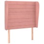 Headboard with pink velvet ears 93x23x118/128 cm by , Headboards and footboards - Ref: Foro24-3118137, Price: 80,13 €, Discou...