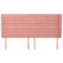 Headboard with pink velvet ears 183x23x118/128 cm by , Headboards and footboards - Ref: Foro24-3118161, Price: 132,71 €, Disc...