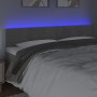 Light gray velvet headboard with LED 180x5x78/88 cm by , Headboards and footboards - Ref: Foro24-3121812, Price: 73,24 €, Dis...